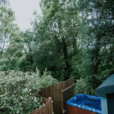 Ferienwohnung River Side Cabin With Hot Tub Snowdonia Barmouth Exterior foto